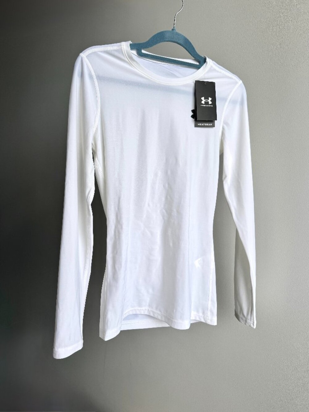 NEW Under Armour HeatGear Compression Long Sleeve – Women's Small – White